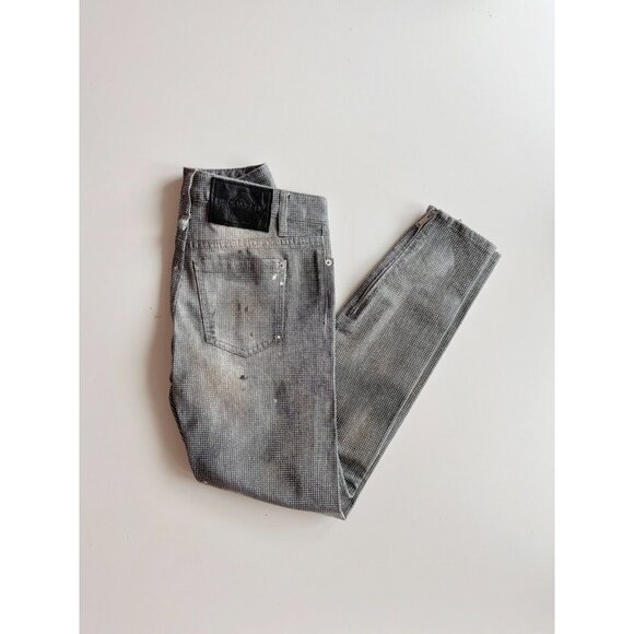 NWOT DSQUARED2 Cool Girl Swarovski Crystal Low Rise Skinny Ankle Jeans, Size 40 - Picture 3 of 16